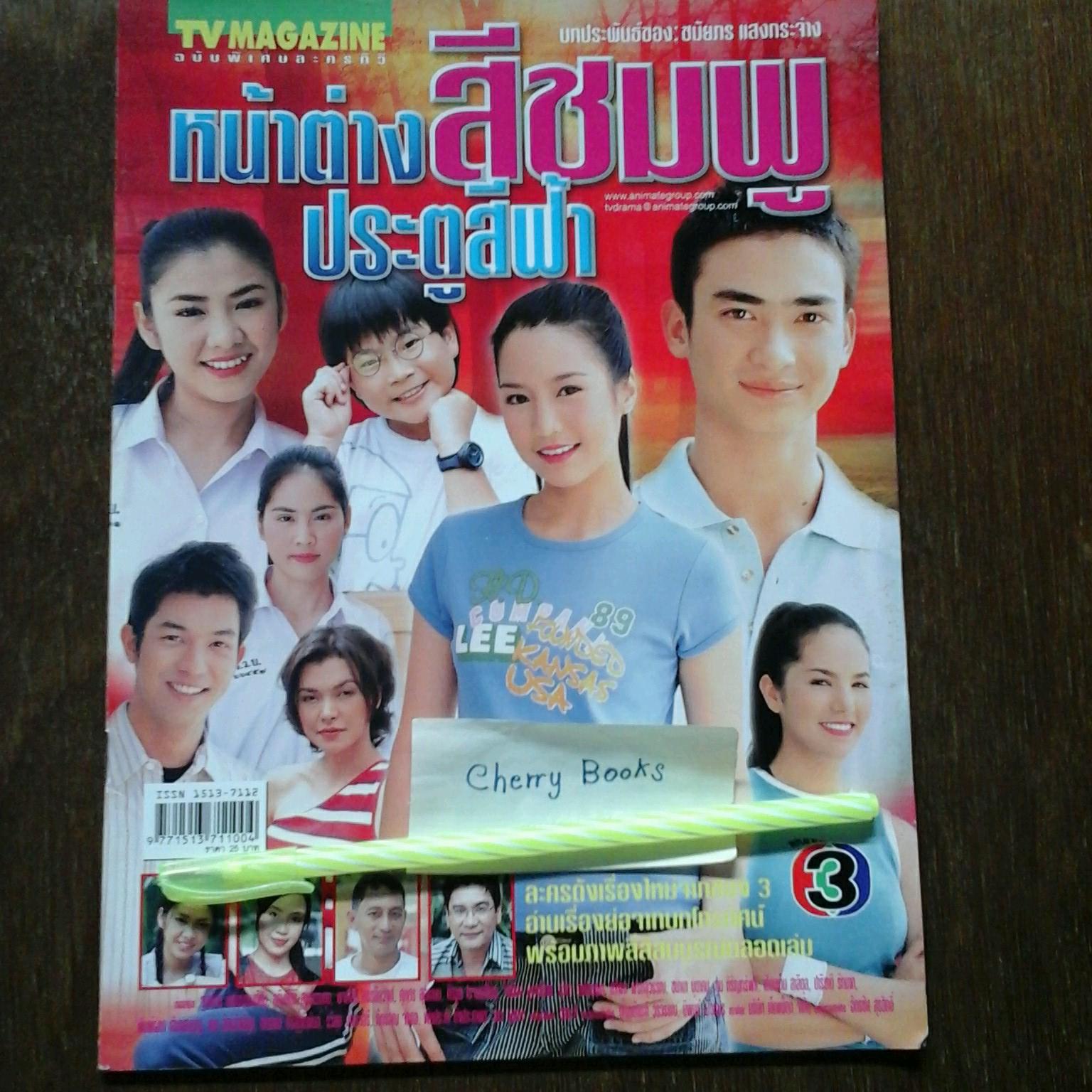 หนังสือเรื่องย่อละคร หน้าต่างสีชมพูประตูสีฟ้า