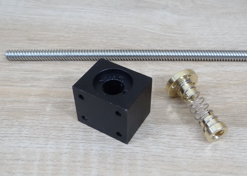 Aluminium housing สำหรับ Nut ลดการคลอน T8 (White)