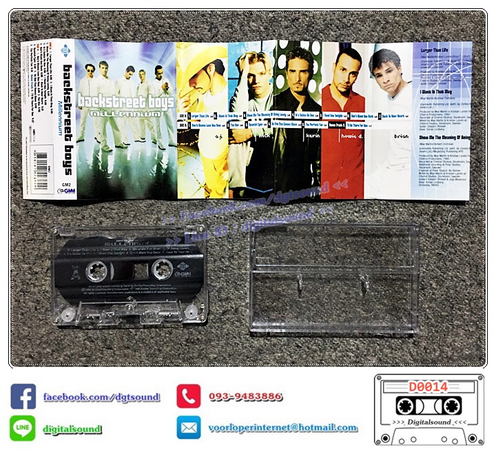 เทปคาสเซ็ท แบ็คตรีทบอยส์ Backstreet Boys อัลบั้ม Millennium