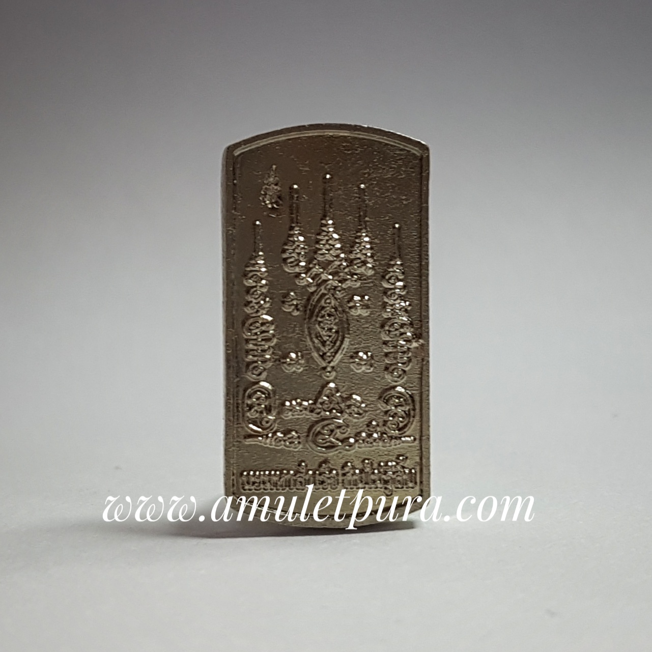 เหรียญห้าแถว นะมหาสำเร็จ กินไม่รู้สิ้น(สีเงิน)อ.หนู กันภัย