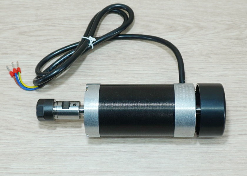 500W ER16 Brushless Spindle DC Motor (Max.12000rpm) + WS55-220 Brushless DC Motor Driver 48V 500W