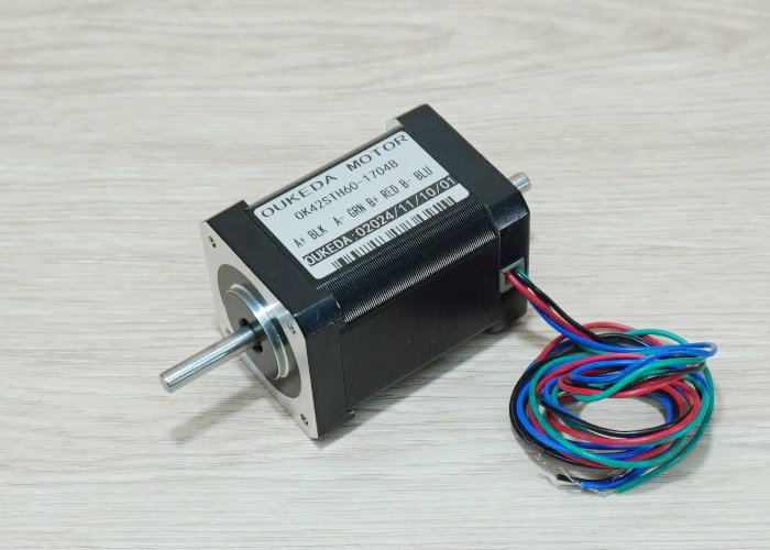 OUKEDA-Dual shaft (NEMA17) Stepper Motor แรงบิด 56 N.cm 1.7A (OK42STH60-1704B)