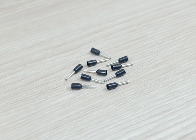 E0508 (Black) Terminal เหมาะกับสาย 22AWG (แพ็ค100ชิ้น)