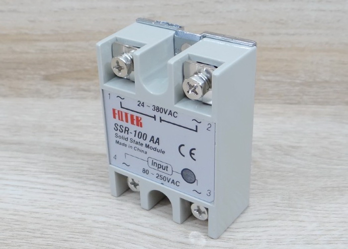 Solid State Relay SSR-100AA, 100A (24-380VAC / 80-250VAC)