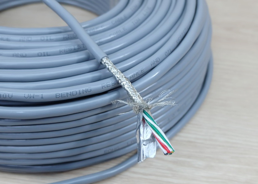 4 core x 0.5 mm² Shielded Wire TRVVP Bending Resistant High Flexible Cable (1m)