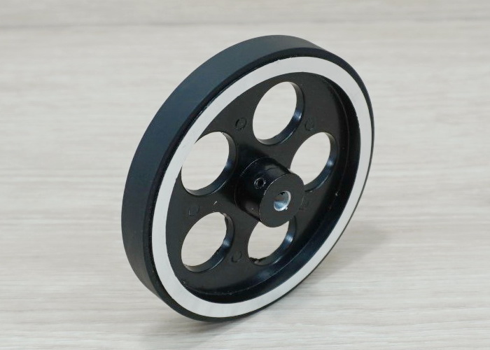 Aluminum Alloy Meter Wheel Circumference 300mm Holes 6mm