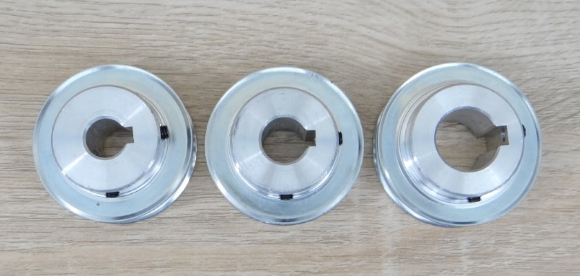 XL-10mm, 28 Tooth Timing Pulley Aluminum - 12mm + Key Hole 5mm