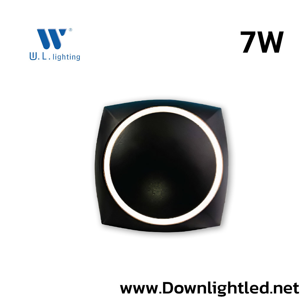โคมไฟติดผนังภายนอก LED 7W W.L.LIGHTING WL-B37-7W-BK