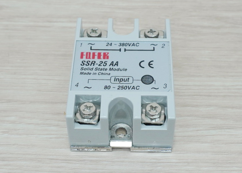 Solid State Relay SSR-25AA, 25A (24-380VAC / 80-250VAC)