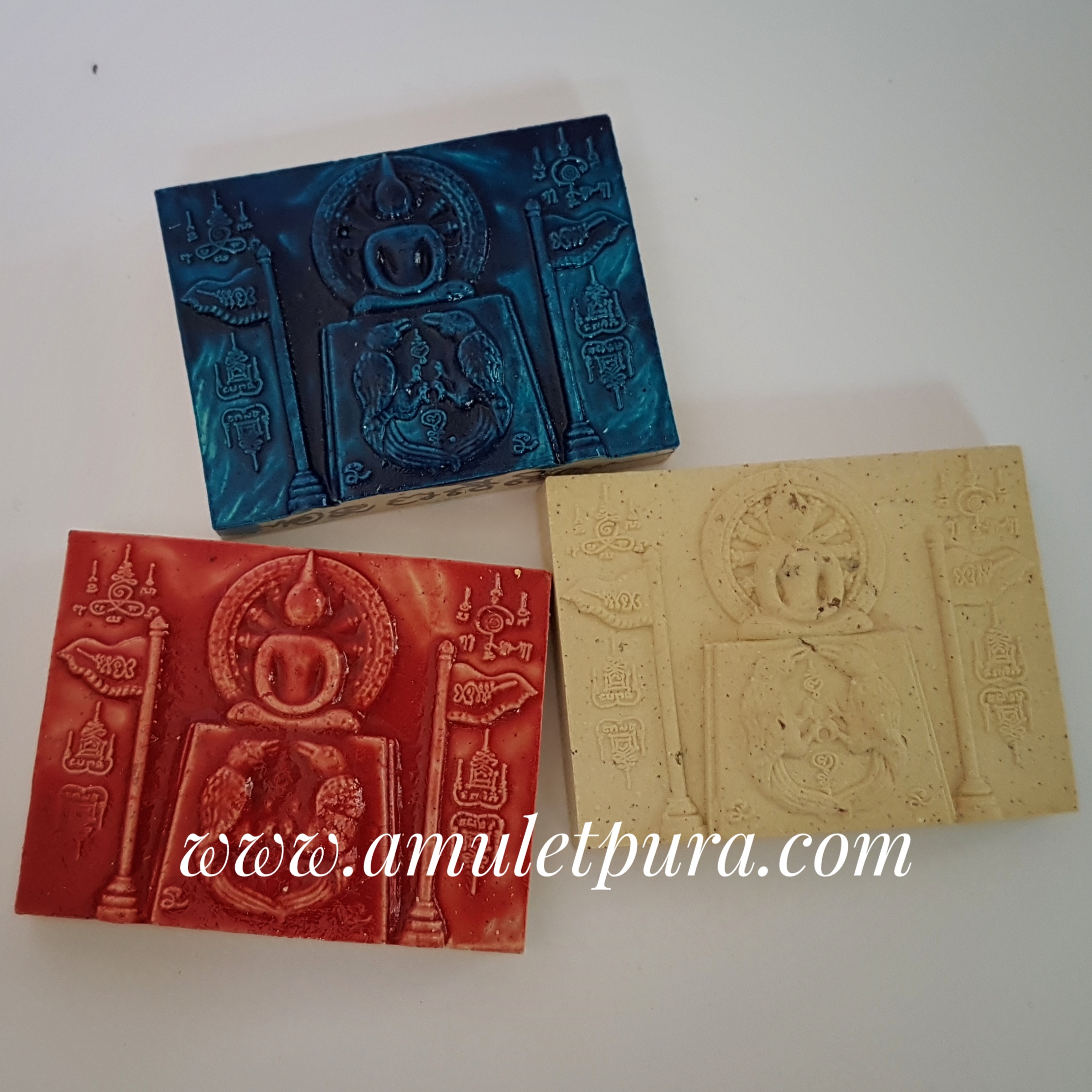 สมเด็จสาลิกาหลังพญาเต่าเรือน (เนื้อว่านขาวเคลือบชาด หลวงพ่อจาร) หลวงพ่อขันตี วัดหลวงบดินทร์เดชา (สิงห์ สิงหเสนี) จ.ปราจีนบุรี #1