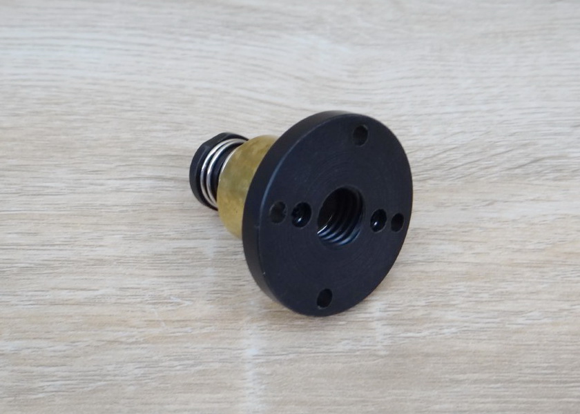 T12 Nut ลดการคลอนสำหรับ Dia 12mm (Lead 2mm) ชนิด POM