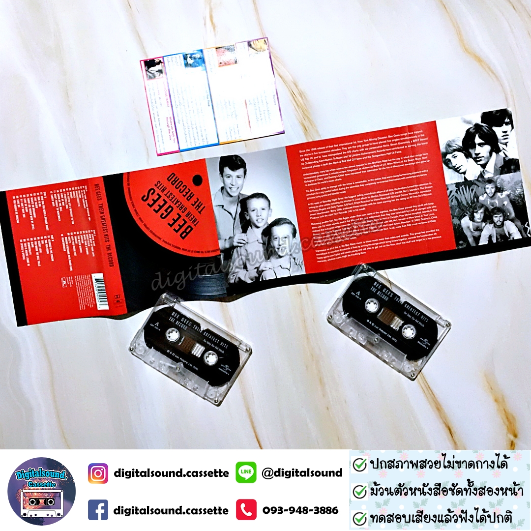 เทปคาสเซ็ท BEE GEES อัลบั้ม BEE GEES THEIR GREATEST HITS THE RECORD