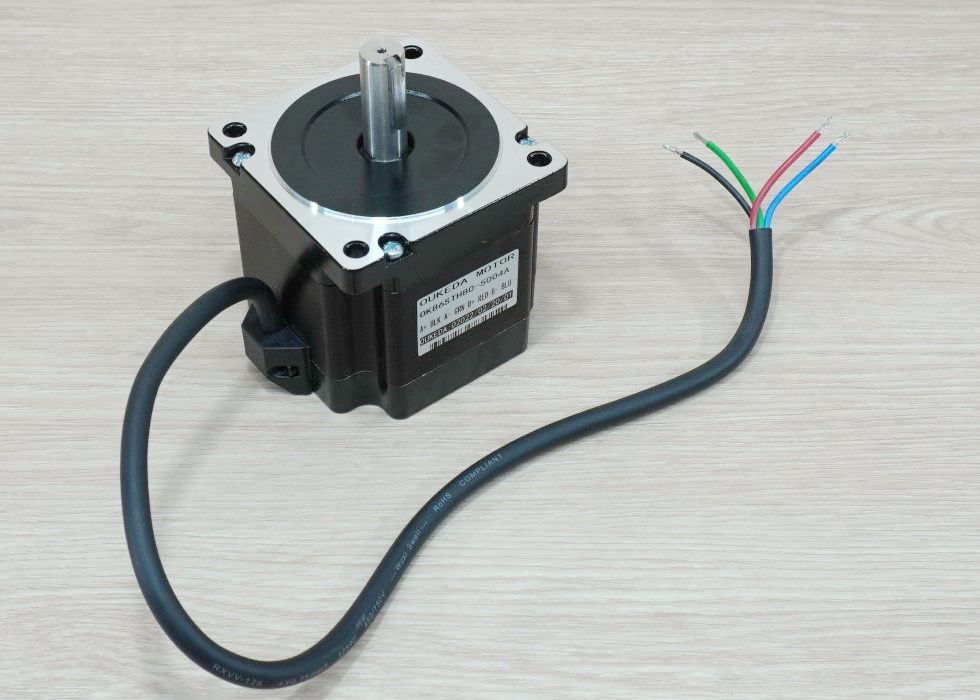 OUKEDA - Stepper Motor (Nema34) แรงบิด 4.6N.m 5A Shaft 14mm (OK86STH80-5004A)