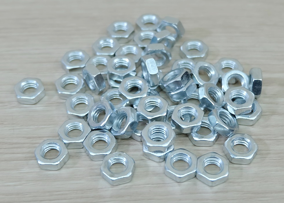 Hex Nuts M6x1.0mm (50ตัว/ถุง) Carbon Steel Galvanized