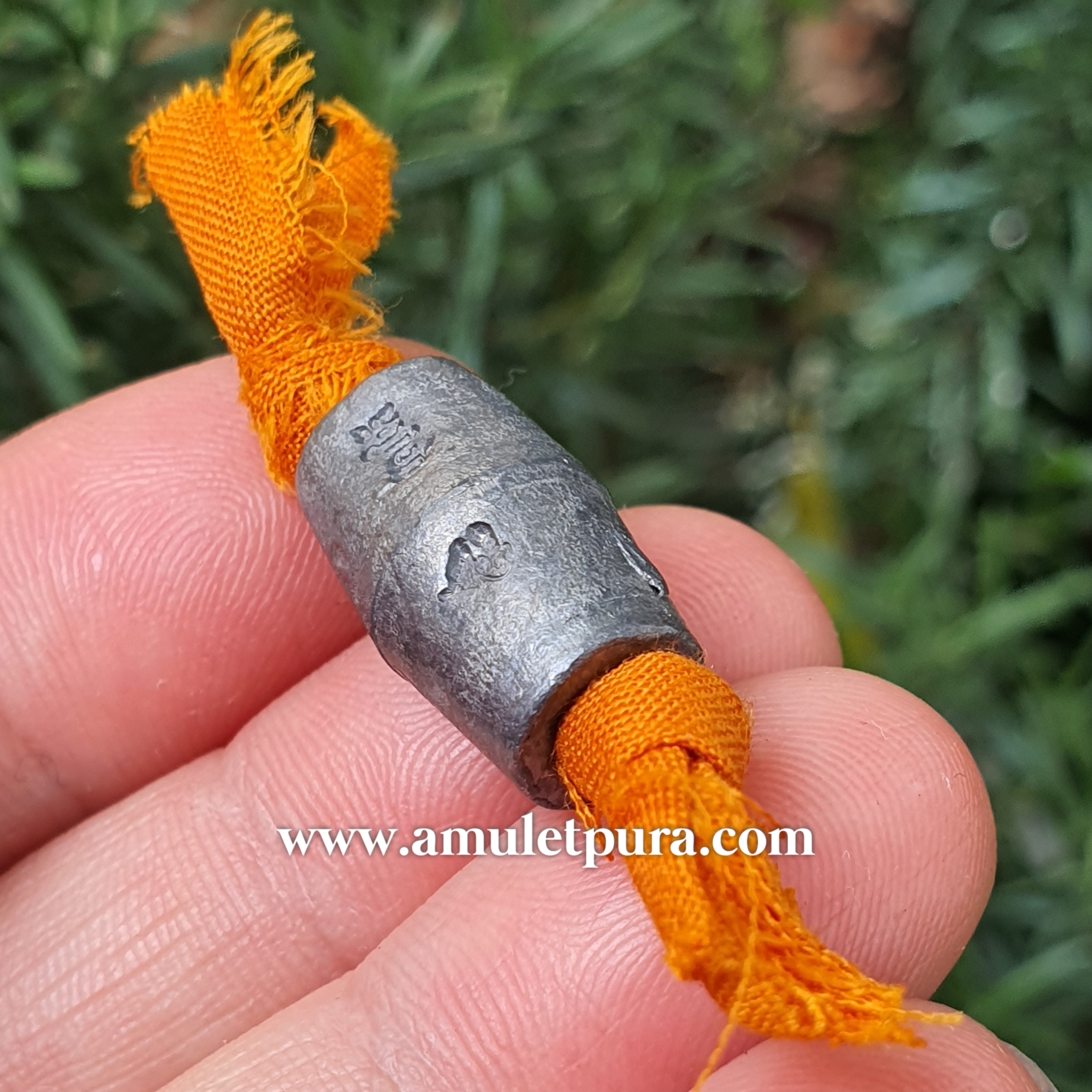 ลูกสะกด(เนื้อตะกั่วอวน)ปี54 พ่อท่านบุญให้ วัดท่าม่วง จ.นครศรีธรรมราช(ตอกโค้ด)