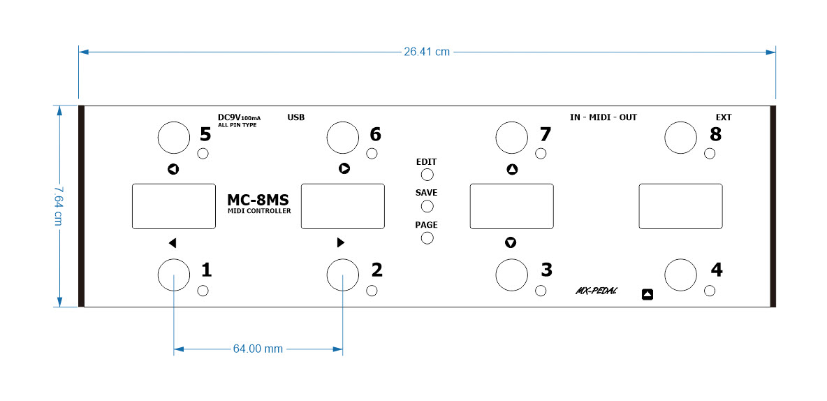 MC-8MS MIDI CONTROLLER