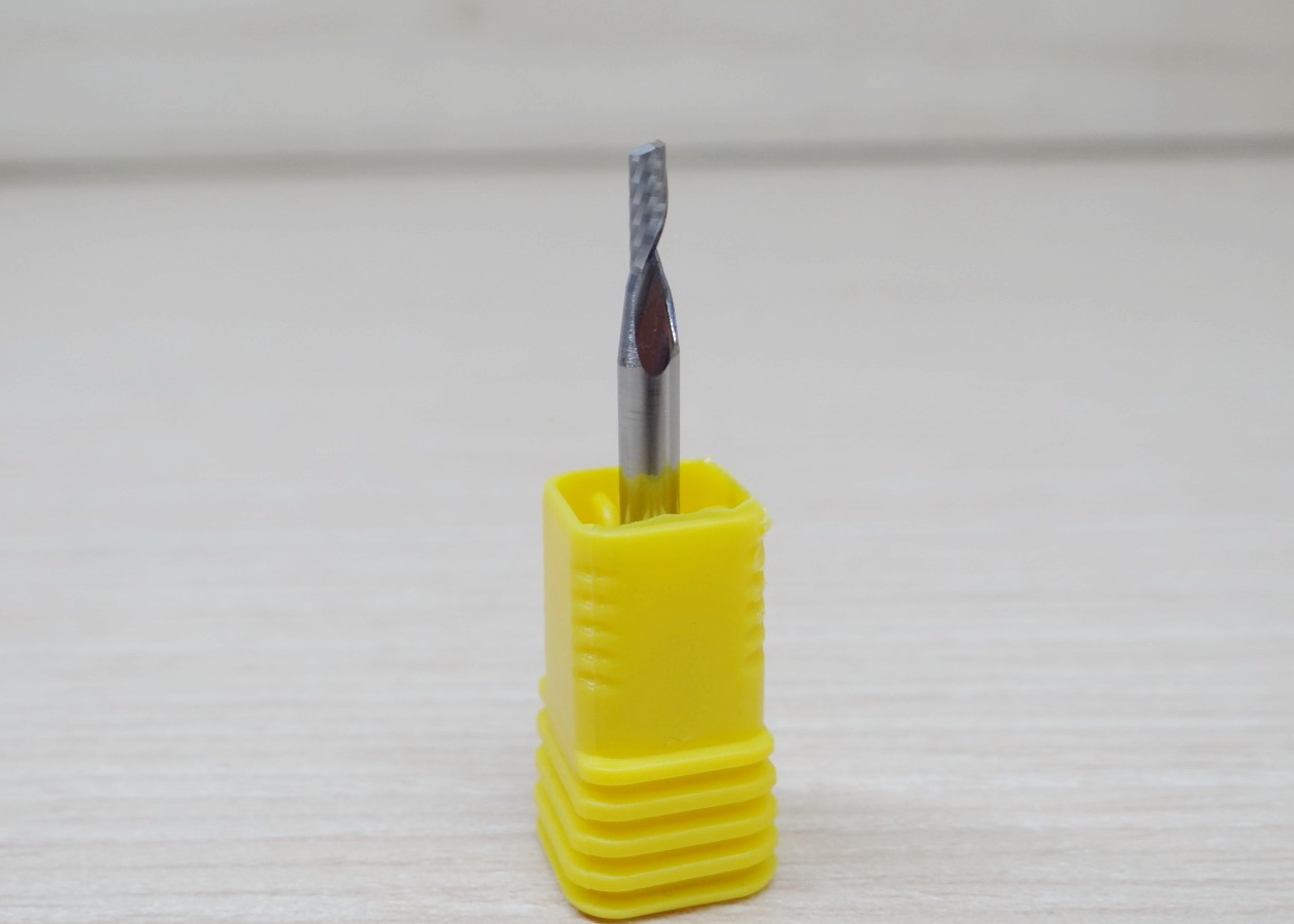 Wood/Acrylic - 3.175x2x6mm Single Flute Bit Carbide End Mill (SHKxCEDxCEL) เกรด 3A