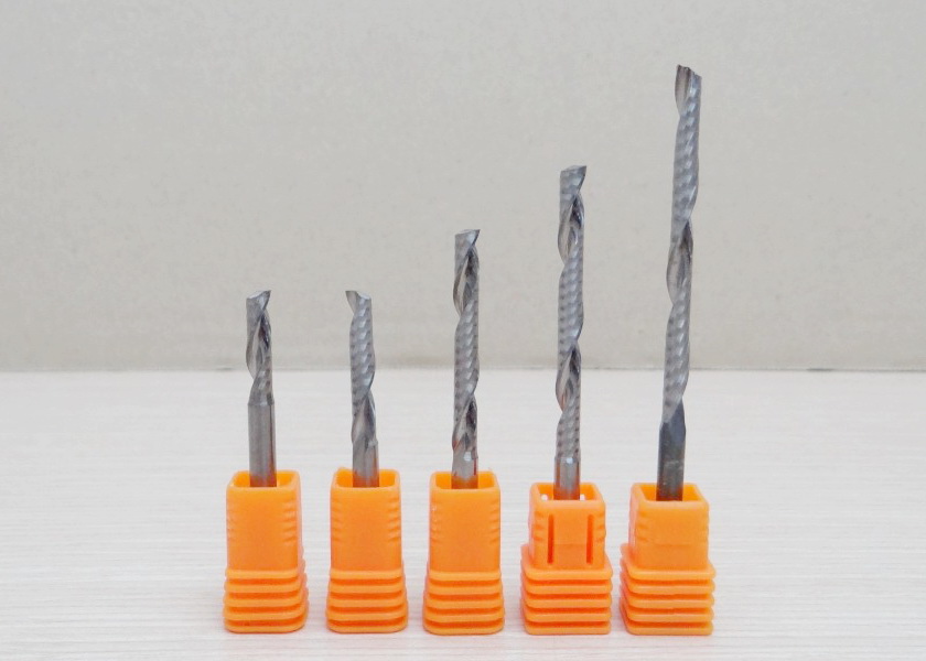 Wood/Acrylic - 4x4x52mm Single Flute Bit Carbide End Mill (SHKxCEDxCEL) เกรด 1A