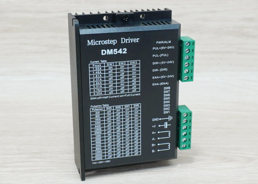 DM542 (Jiawen) Hi-Performance, Microstep Driver Peak 4.2A, 20-50 VDC 2-phase
