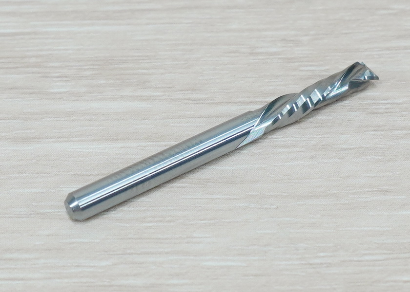 Double-Edged Compound Milling Cutter 3.175x3.175x15mm Blade Spiral Carbide เกรด 3A