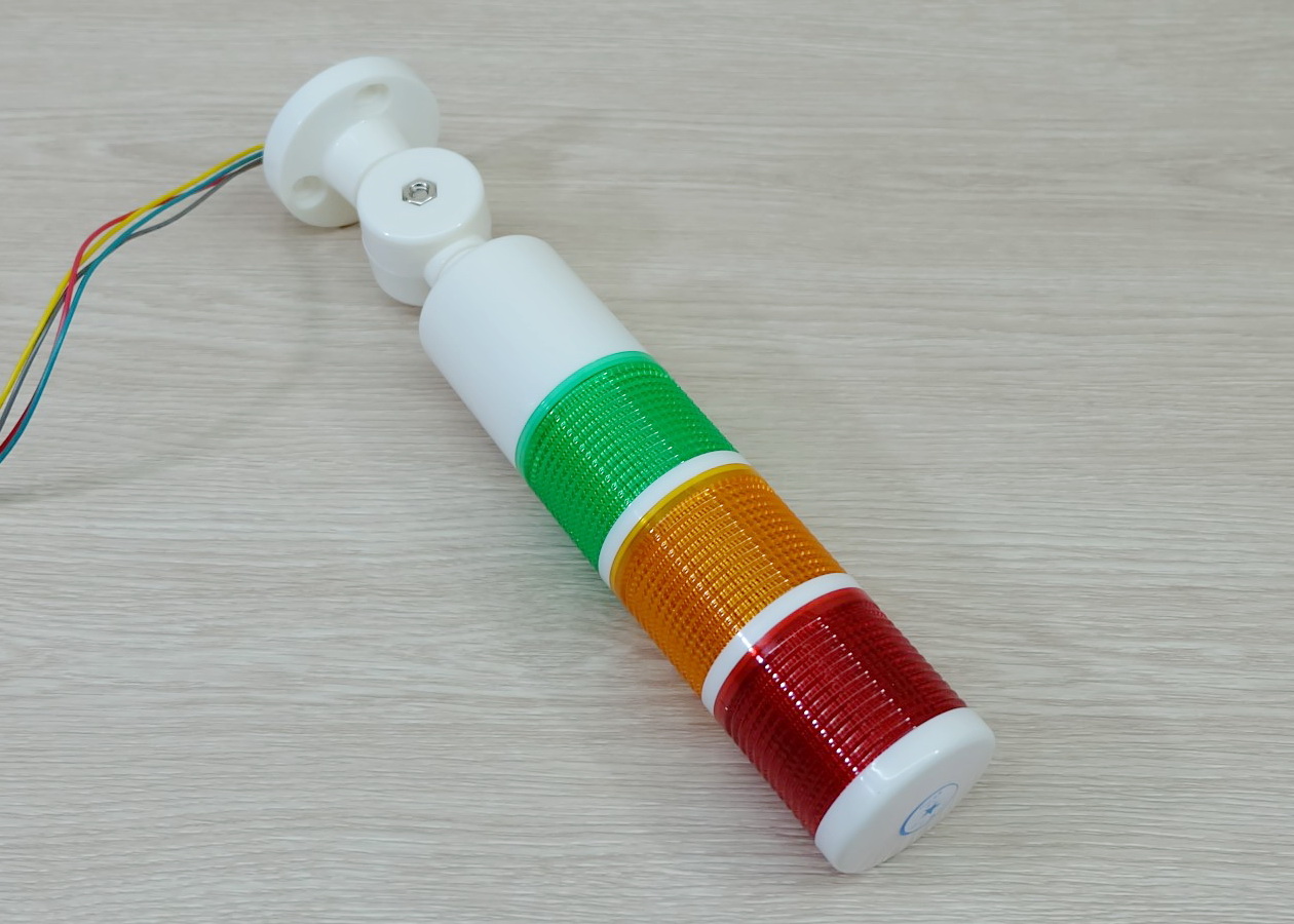 LED 12-24V DC (BEM-X-50-3U-D) Stack Alarm LED Indicator Lamp (Red, Yellow, Green, มีเสียง ไม่กระพริบ)