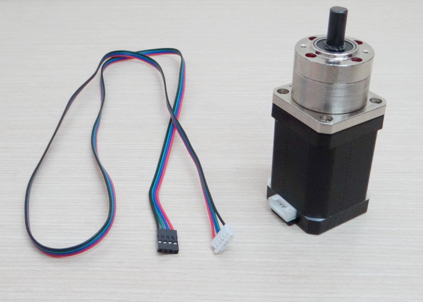 HANPOSE-Planetary Gearbox Ratio 5.18:1 Nema17 Stepper Motor (17HS6401S-PG5.18) - 3.63 N.m