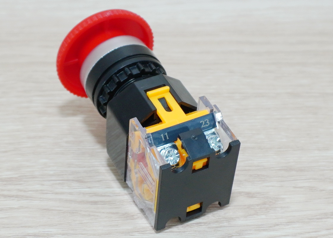 LA38-11ZS (STOP) Emergency Stop Push Button Switch (1NO/1NC) AC440V(Max)10A