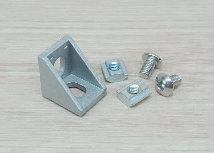 Bracket D 20 สำหรับ Series 20 Alu Profile + ชุดน็อตยืด T-Nut M5 Series 20