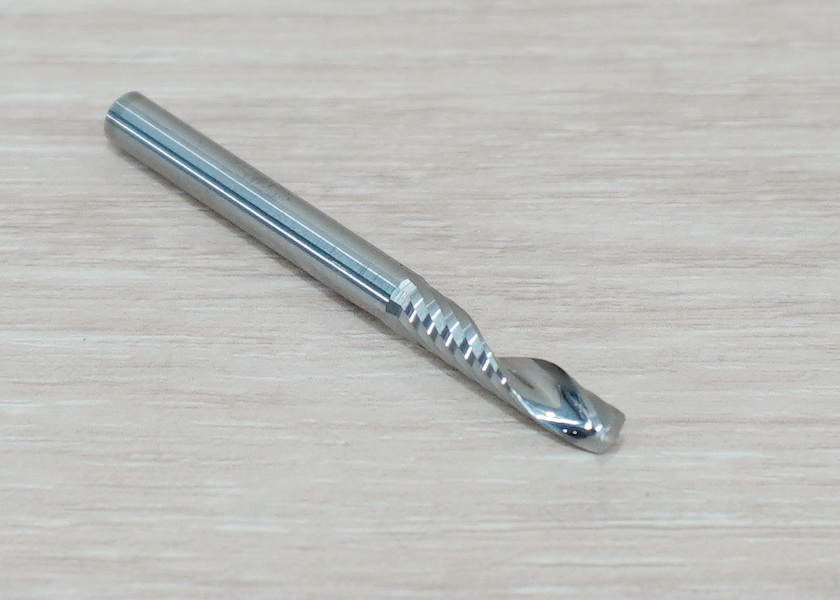 Wood/Acrylic - 4x4x17mm Single Flute Bit Carbide End Mill (SHKxCEDxCEL) เกรด 3A