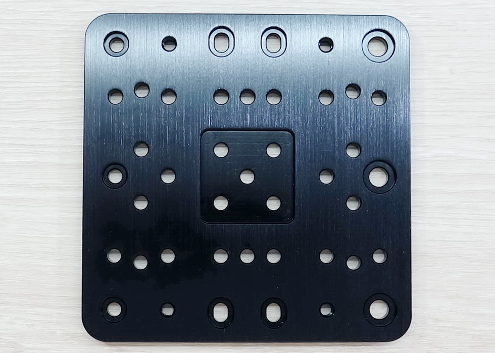 C-Beam Gantry Plate - XLarge (Black) / Size T6 x 125 x 125 mm