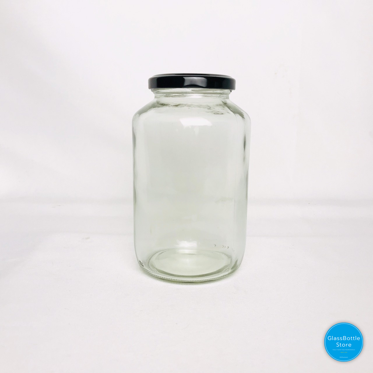 ขวดแก้ว แยม 720ml ฝาเกลียวล็อคสีดำ