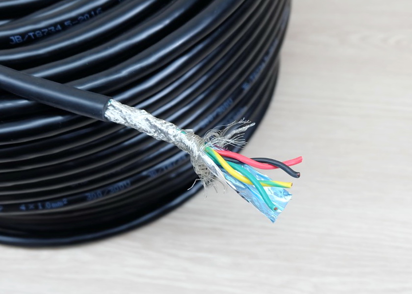 4 core X 1.0 mm² Shielded Wire RVSP Signal Line Shielded Twisted Pair (1m)