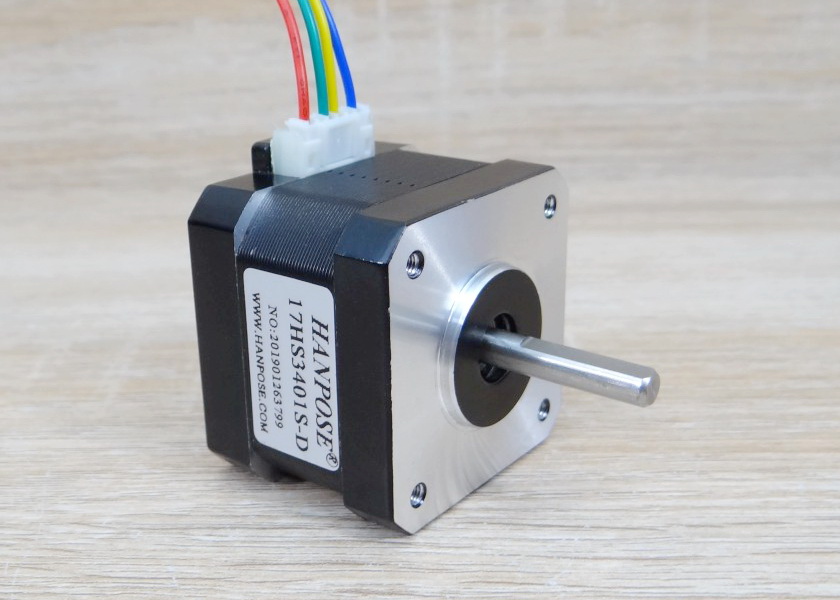 HANPOSE-Dual shaft (NEMA17) Stepper Motor แรงบิด 28 N.cm 1.3A (17HS3401S-SZ)