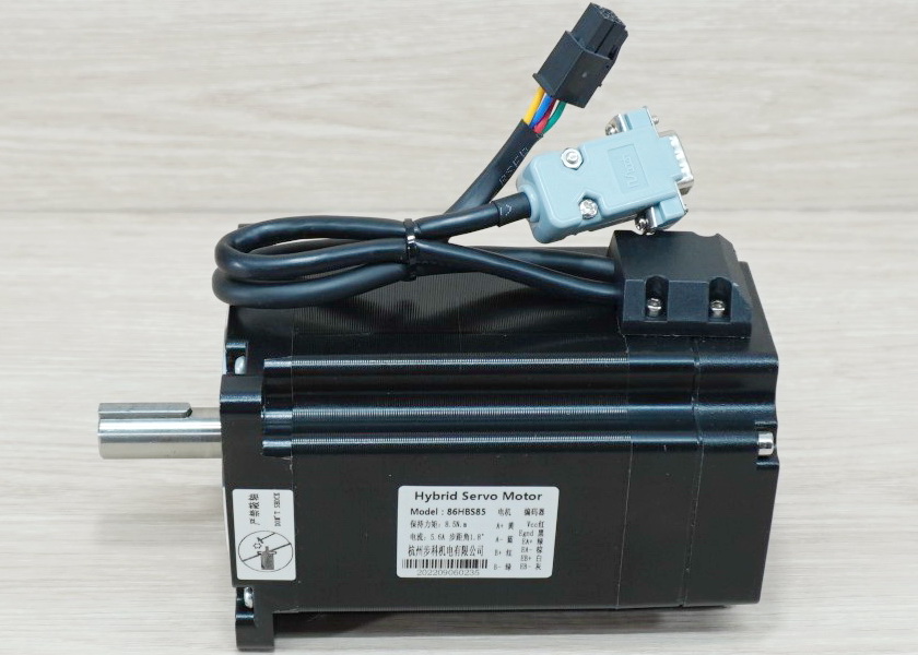 Hybrid Closed-Loop Stepper Motor (Nema34) 86HBS85 แรงบิด 8.5N.m 5.6A Shaft 14mm + HBS860H Driver
