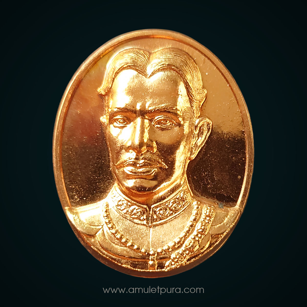 เหรียญสมเด็จพระเจ้าตากสินมหาราช หลังดวงตรามหาเดช รุ่นโชคมงคล (เนื้อทองแดง) ปี54 วัดตรีทศเทพ กรุงเทพฯ (มีโค้ด)