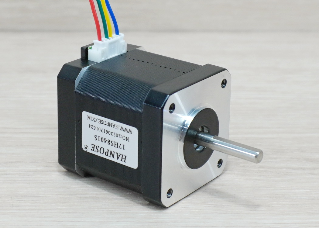 HANPOSE - Stepper Motor (Nema17) แรงบิด 52 N.cm 1.8A (17HS8401S) Black End