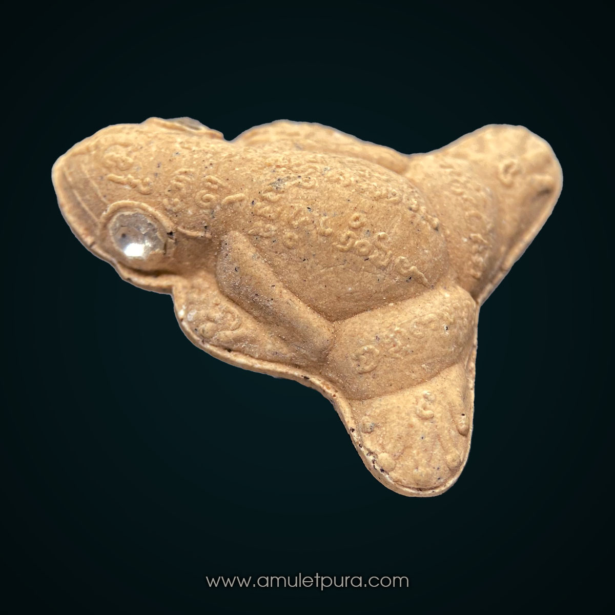 พระปิดตามหาลาภหลังกบเจ็ดดาว เนื้อผงอาถรรพ์ตาฝังพลอยเสก อ.เม้ง ขุนแผน