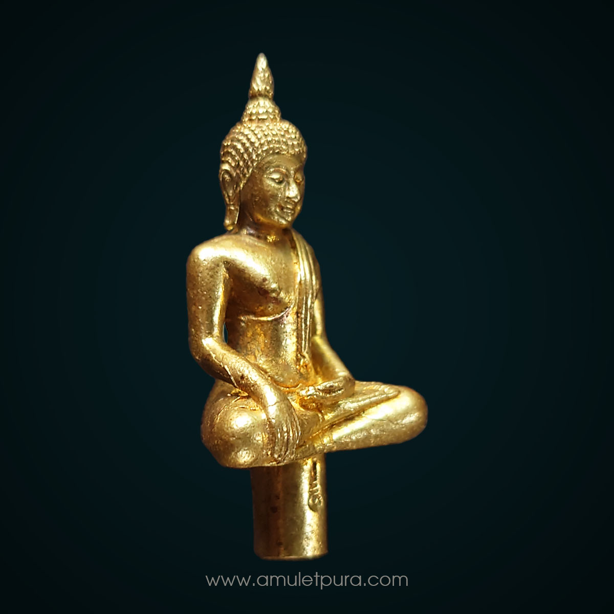 พระยอดธง เนื้อทองระฆังเก่า รุ่นแรก รุ่น 9 มหามงคล ปี54 วัดอรุณราชวราราม กรุงเทพฯ (มีโค้ด)