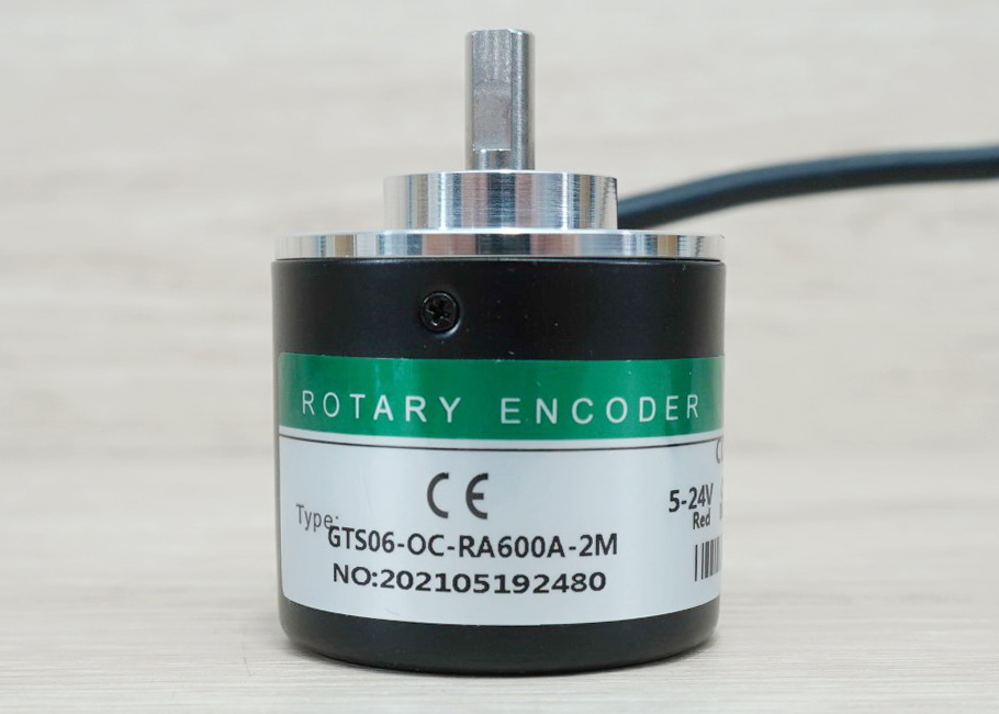 600P/R Rotary Encoder (GTS06-OC-RA600A-2M) Shaft 6mm, NPN, 5-24VDC, Cable 2M