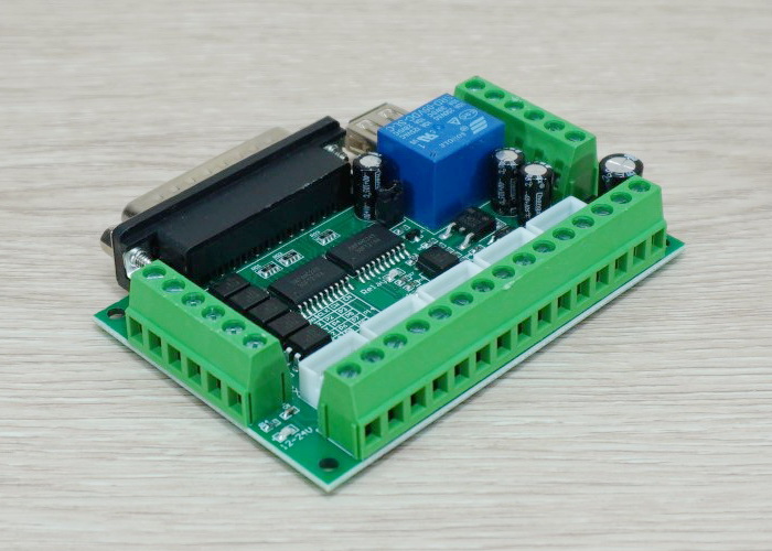 5 Axis CNC Breakout Board Interface for MACH3 + USB cable 1.35M