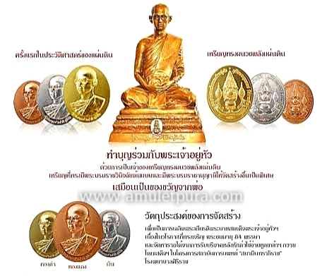 เหรียญทรงผนวช พลังแผ่นดิน เฉลิมพระเกียรติพระบาทสมเด็จ พระเจ้าอยู่หัวเฉลิมพระชนมพรรษา ครบ 7 รอบ 84 พรรษา ปี54