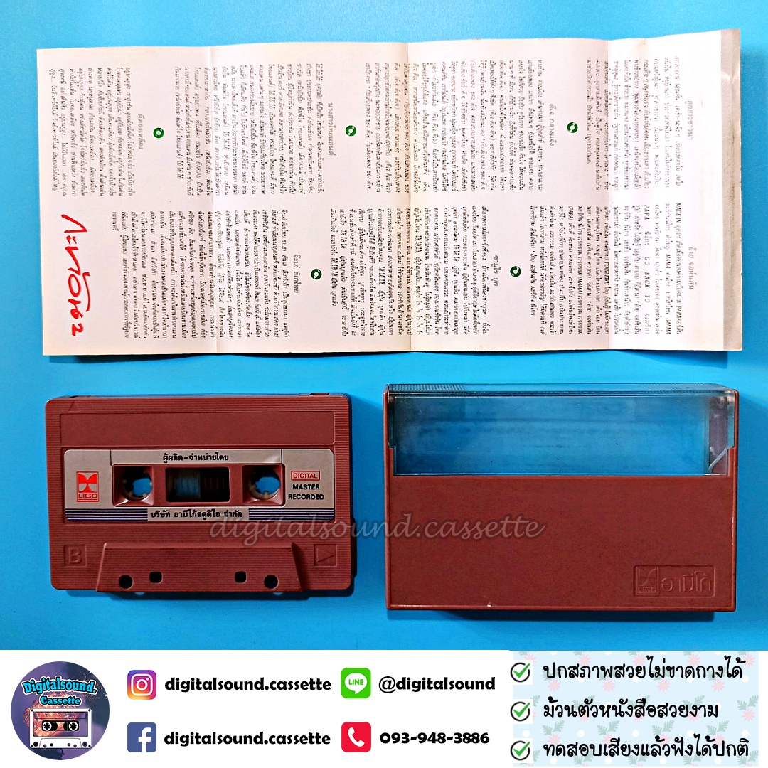 ขายเทปเพลง เทปคาสเซ็ท กะท้อน อัลบั้ม ลูกสาวชาวนา กะท้อน 2