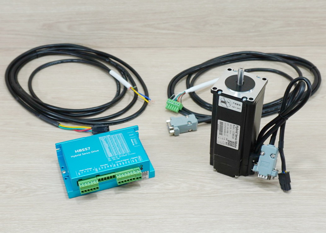 Hybrid Closed-Loop Stepper Motor (Nema23) 57HBS36 แรงบิด 3.6N.m 4A Shaft 8mm + HBS57 Driver