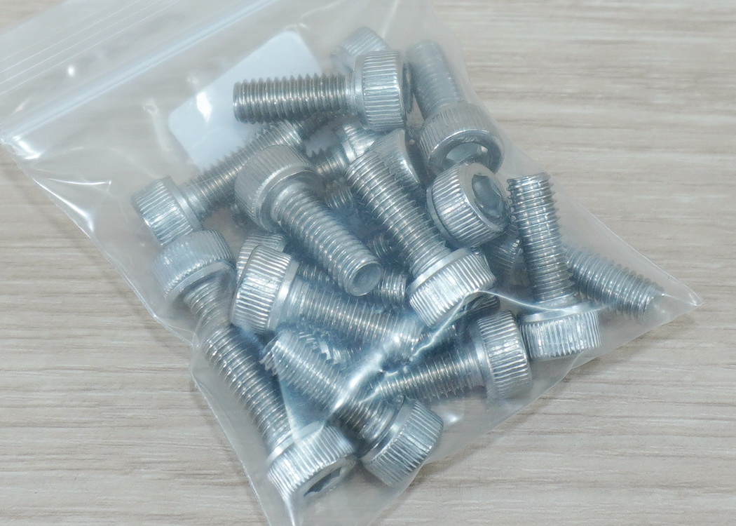 สกรูหัวจมสแตนเลส 304 Screw M6 ยาว 16mm (20ตัว/ถุง)