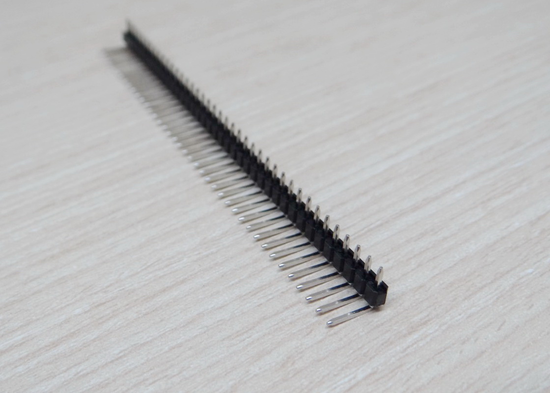 Pin Header 90 องศา ตัวผู้ขา 2.54 mm แถว 40 Pin (แพ็ค 20 แถว)