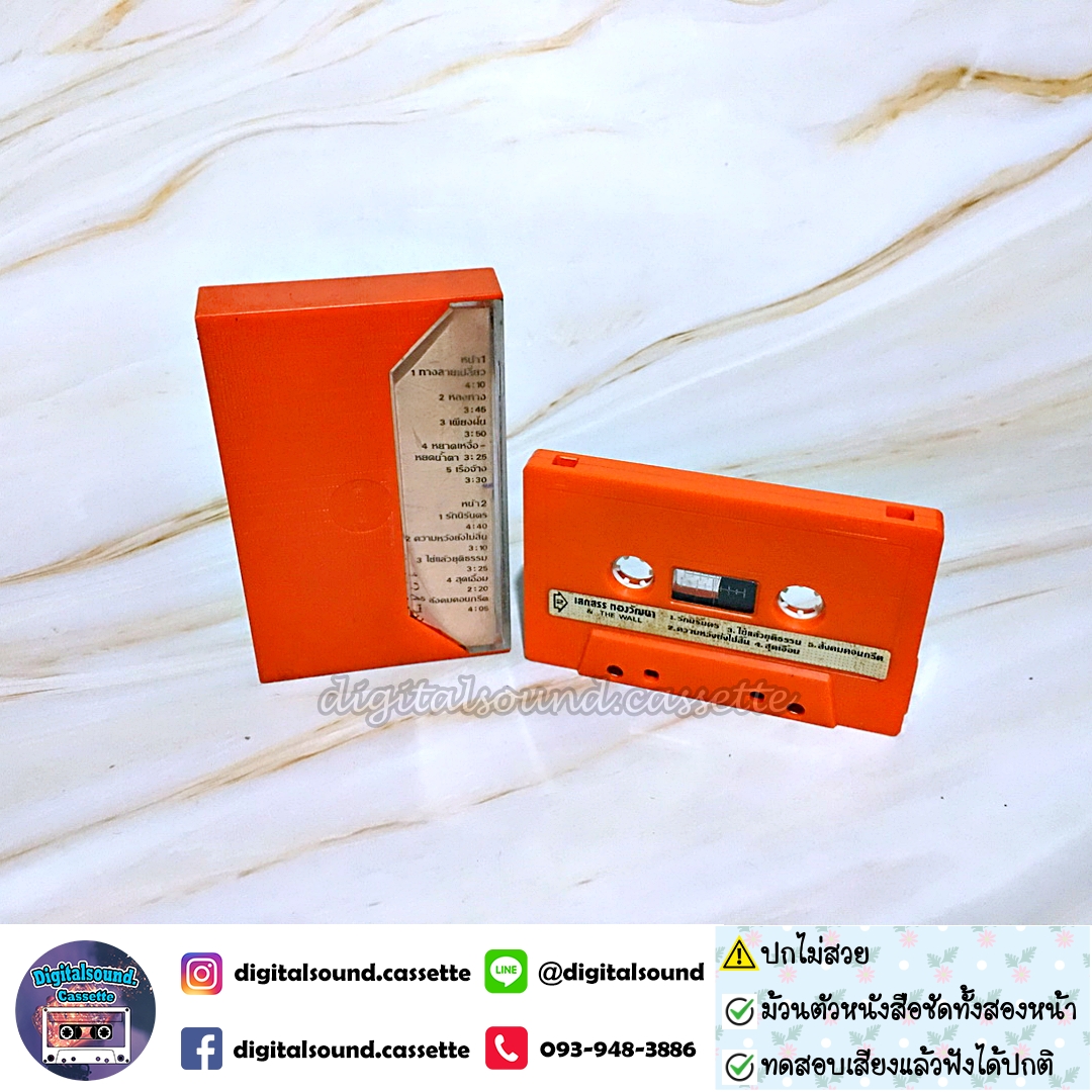 ⚠️ปกไม่สวย เทปคาสเซ็ท เสกสรร ทองวัฒนา อัลบั้ม THE WALL #1 ทางสายเปลี่ยว
