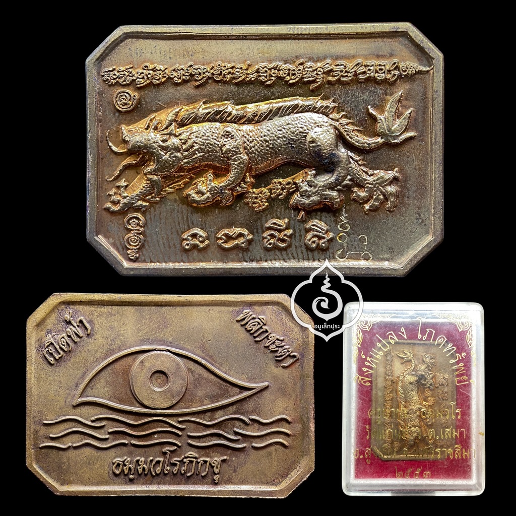 สิงห์แปลง โภคทรัพย์ (เนื้อทองแดง) ปี53 ครูบาปะ วัดแก่นท้าว จ.นครราชสีมา (มีโค้ด)