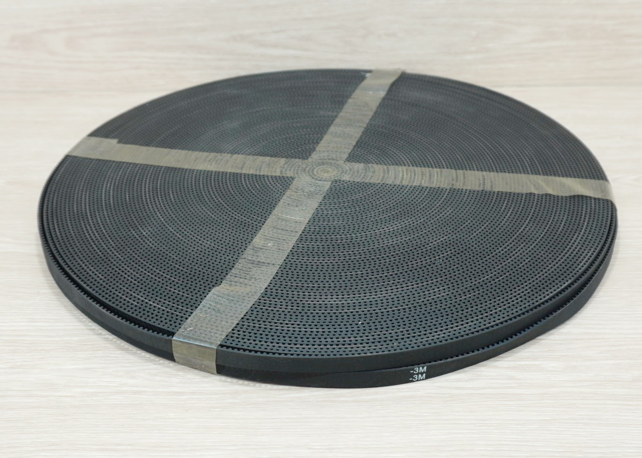 HTD-3M-10mm Rubber Open Timing Belt (สานแถบเส้นไฟเบอร์กลาส ราคา/1เมตร)