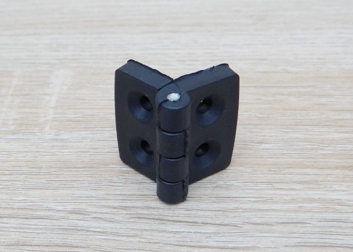 บานพับพลาสติกไนลอน Hinge for Alu-Profile 2020 ระยะรู 20x15 mm