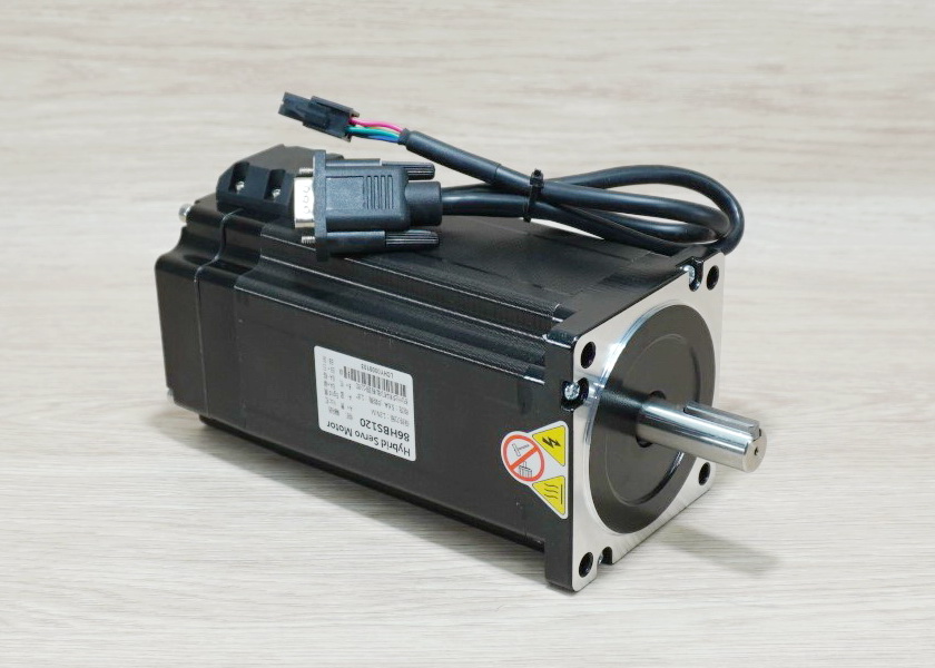 Hybrid Closed-Loop Stepper Motor (Nema34) 86HBS120 แรงบิด 12N.m 5.6A Shaft 14mm + HBS860H Driver